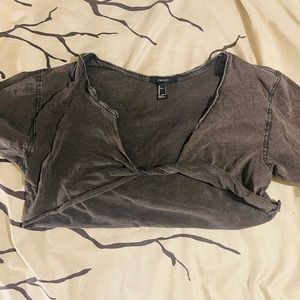 Tie- knot lounge crop top